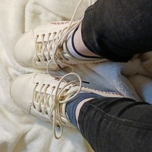 Keds white shoes size 8